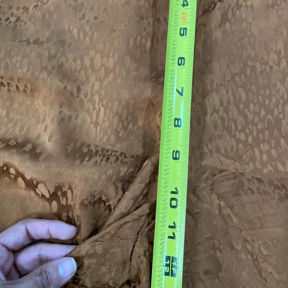 A.L.C Silk Jameson Bronze Animal Print Cropped Culotte Trouser Size 0 - Picture 5 of 13